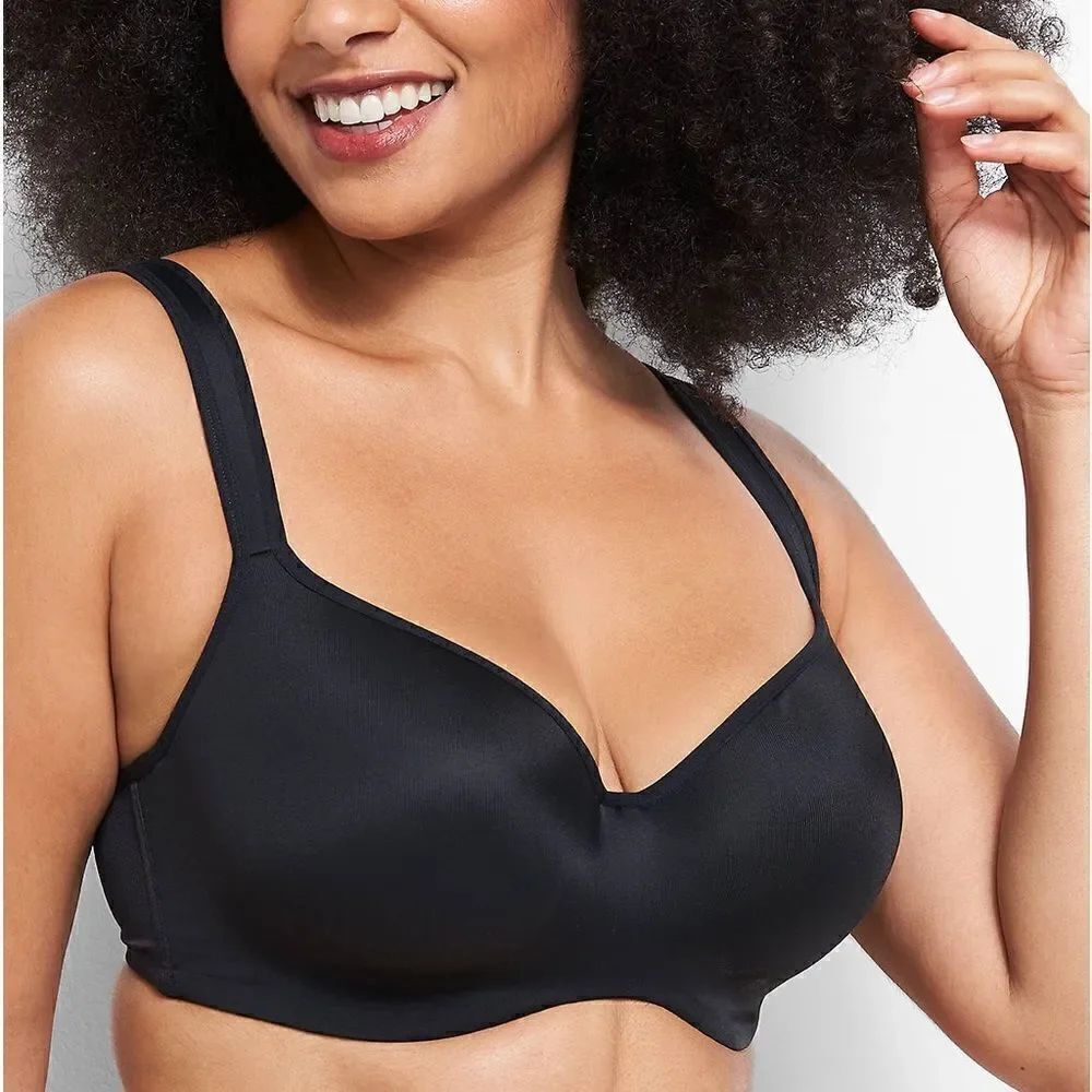 Cacique Lightly Lined T-Shirt No Wire Bra Size 46DDD